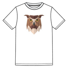 Geometric Owl T-Shirt – Modern Nature Inspired Design